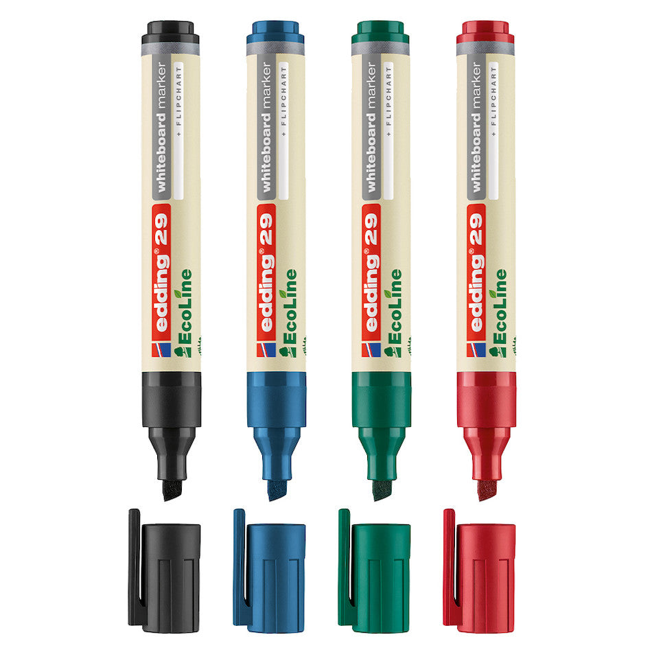edding EcoLine 29 Whiteboard Marker Set of 4 by edding at Cult Pens