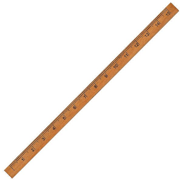 e+m Scale Wooden 15cm Ruler by e+m at Cult Pens