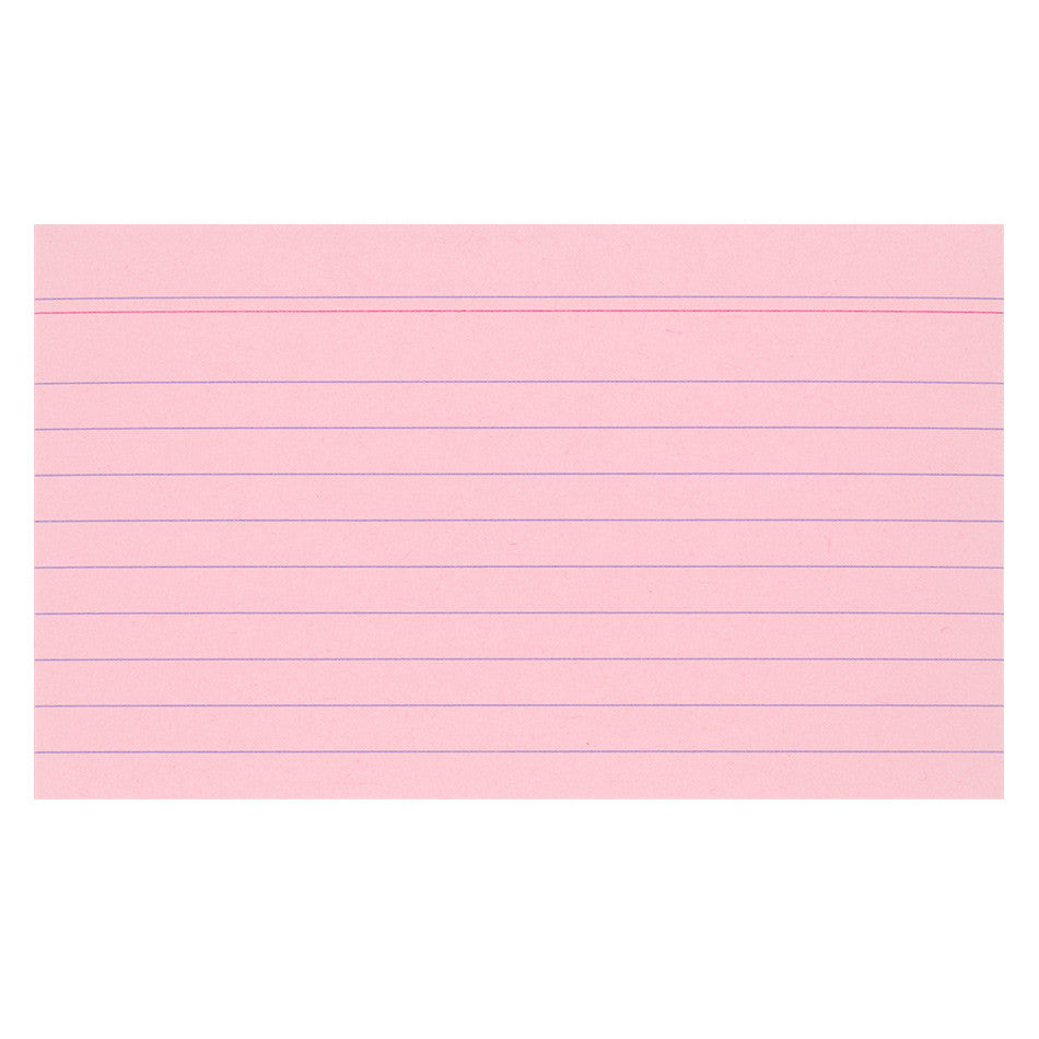 Exacompta Pink 5 x 3 (125 x 75) Record Cards Pack of 100 by Exacompta at Cult Pens