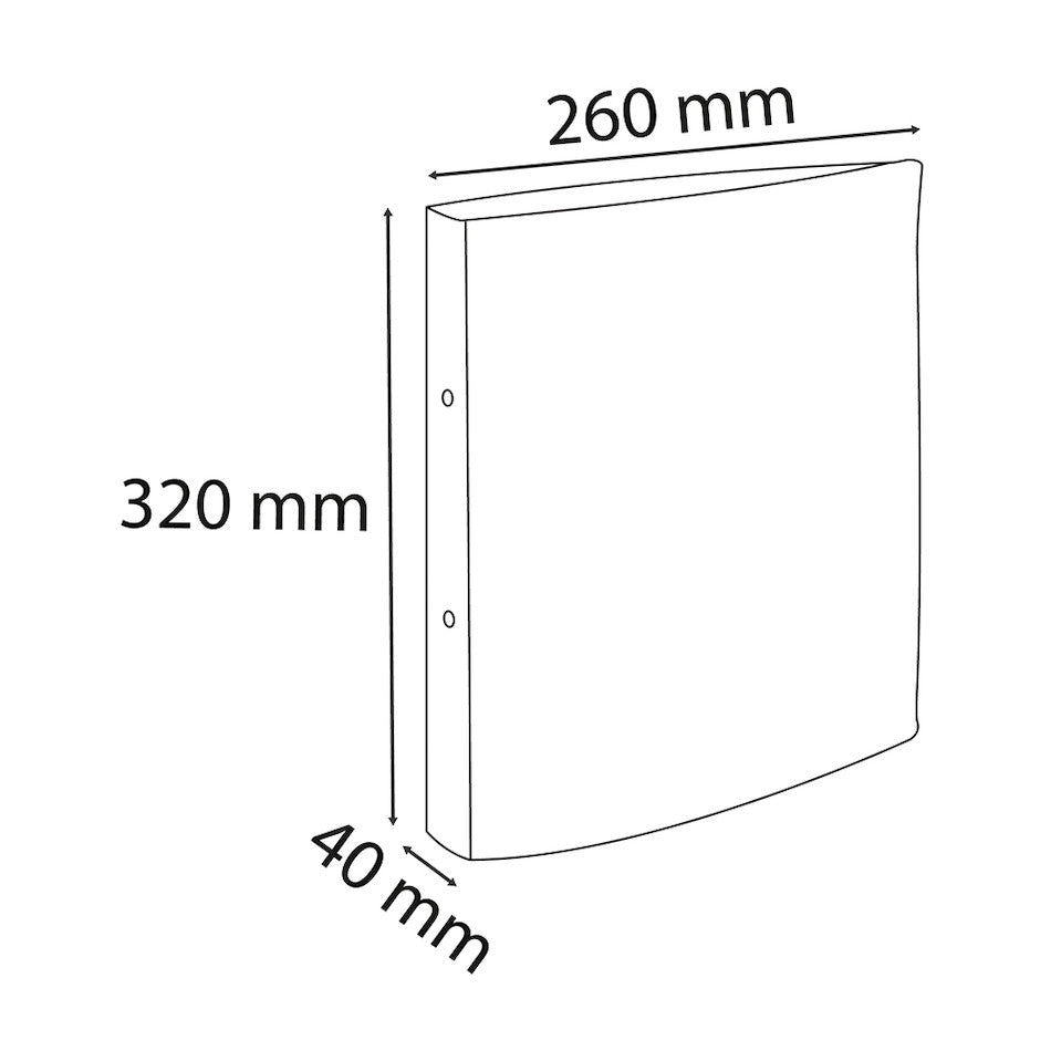 Exacompta Forever 100% Recycled Rolled Binder 2 Ring Folder Green by Exacompta at Cult Pens