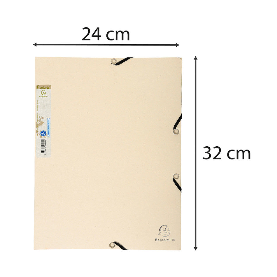 Exacompta Forever Folder 3 Flap Elastic A4 Sand by Exacompta at Cult Pens