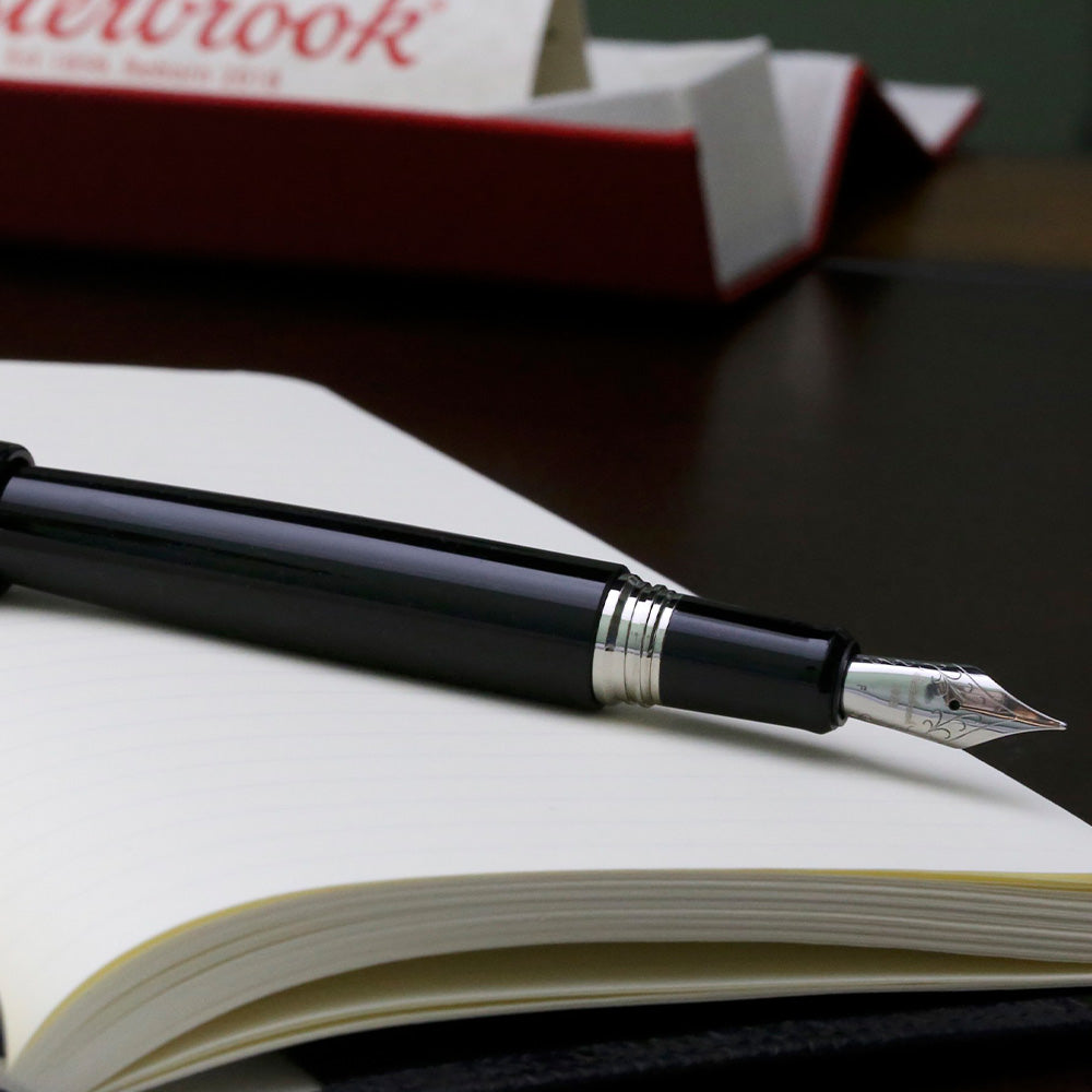 Esterbrook Estie Fountain Pen Ebony With Chrome Trim by Esterbrook at Cult Pens