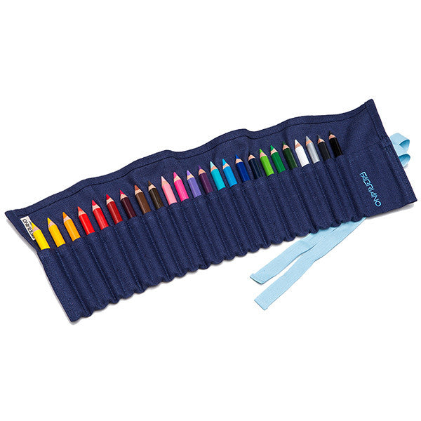 Fabriano Cartuccera 24 Matite Colorate – Rosso, Mina Resistente E Sfumabile, Per Artisti E Hobby