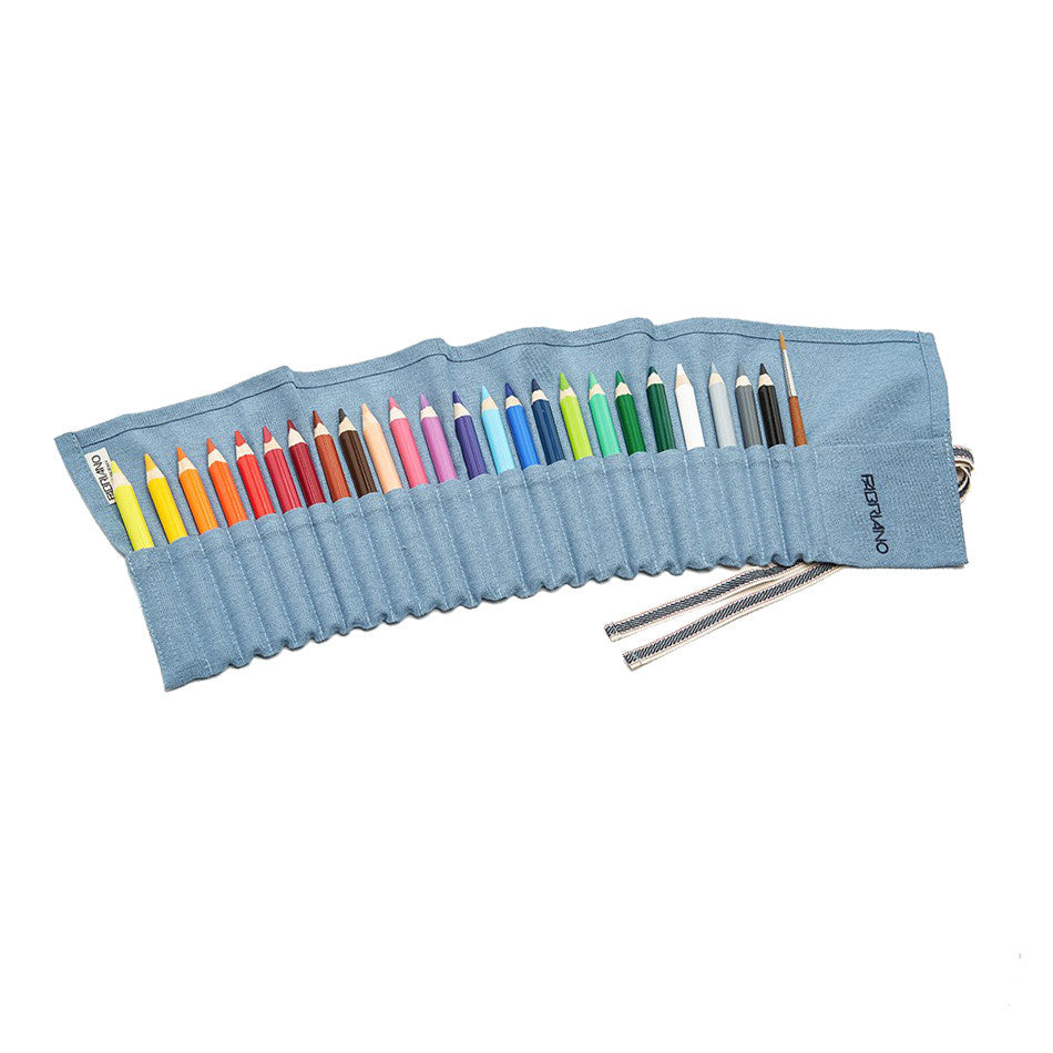 Fabriano Cartucciera ECO Filed Pencil Case Light Blue by Fabriano at Cult Pens