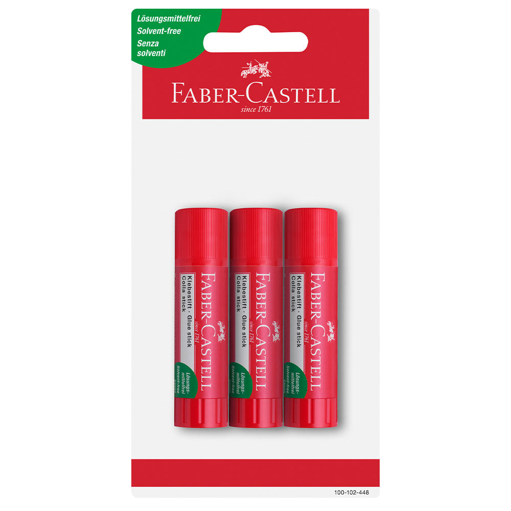Faber-Castell Glue Stick Set of 3 by Faber-Castell at Cult Pens