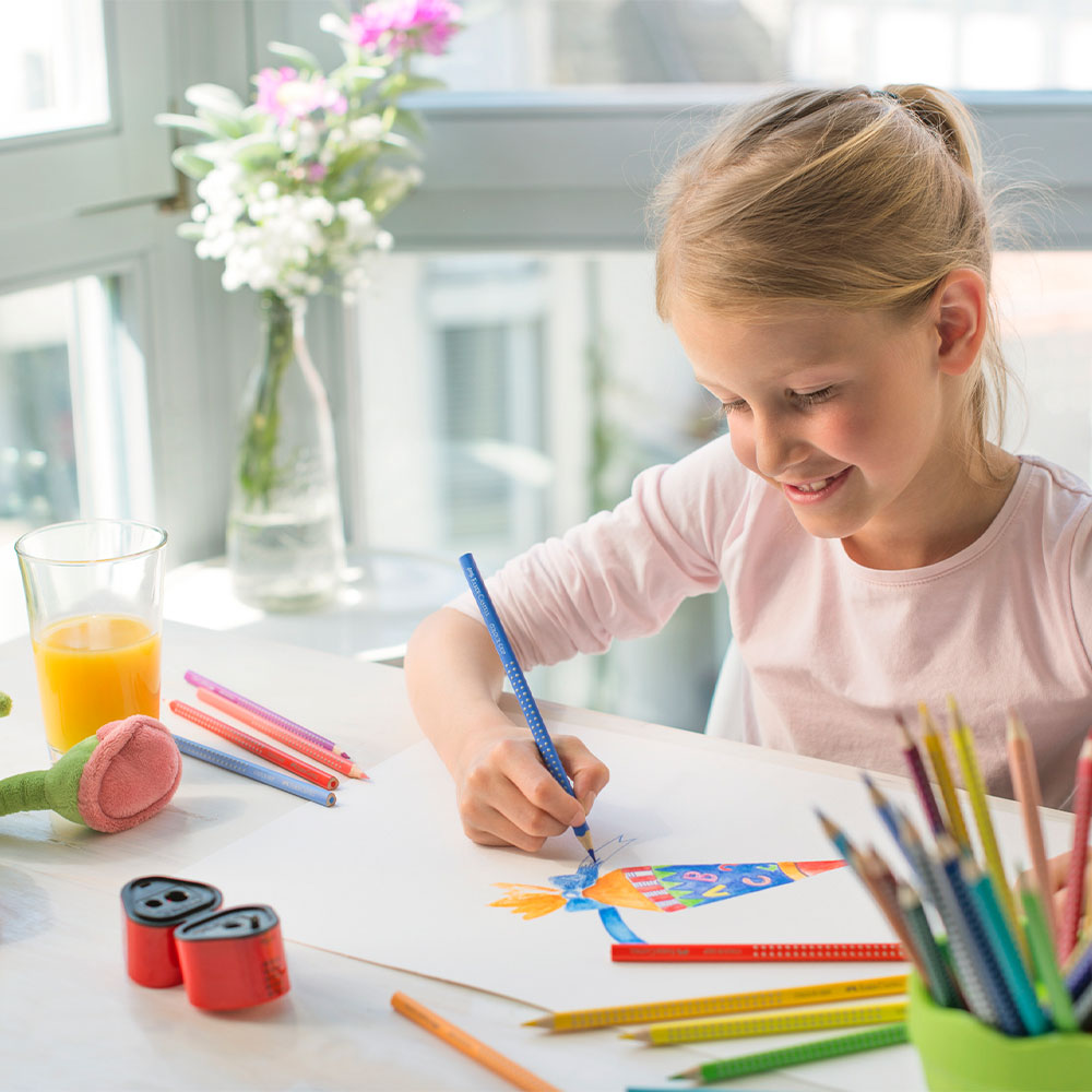 Faber-Castell Grip Water Soluable Colouring Pencil Set of 12 by Faber-Castell at Cult Pens