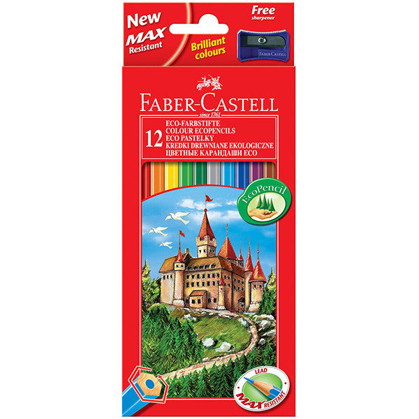 Faber-Castell Eco Colouring Pencils Box of 12 by Faber-Castell at Cult Pens
