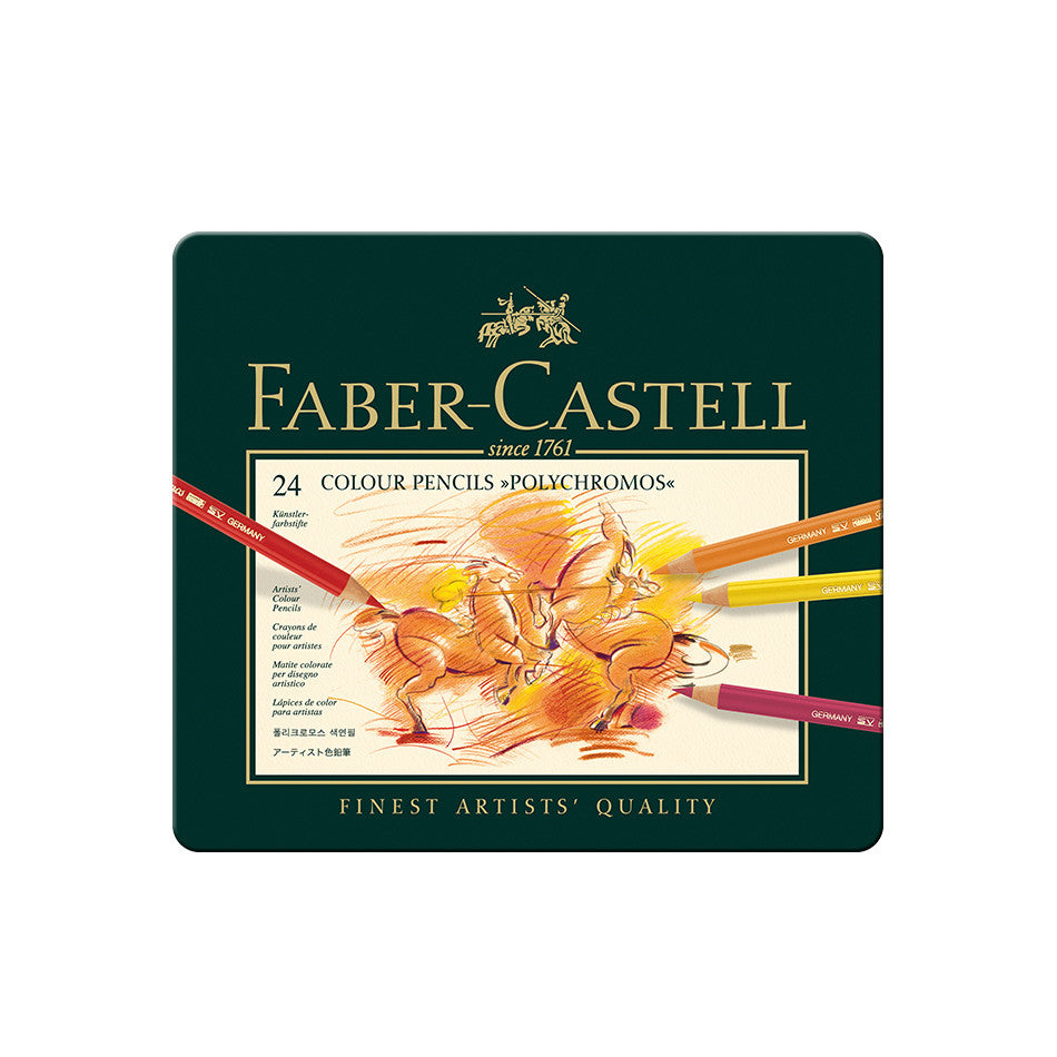 Faber-Castell Polychromos Coloured Pencil Set of 24 by Faber-Castell at Cult Pens
