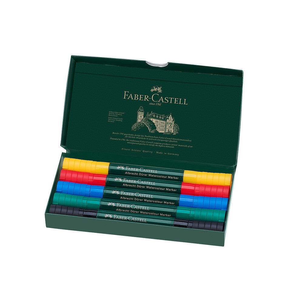 Faber-Castell Albrecht Durer Watercolour Markers Set of 5 by Faber-Castell at Cult Pens