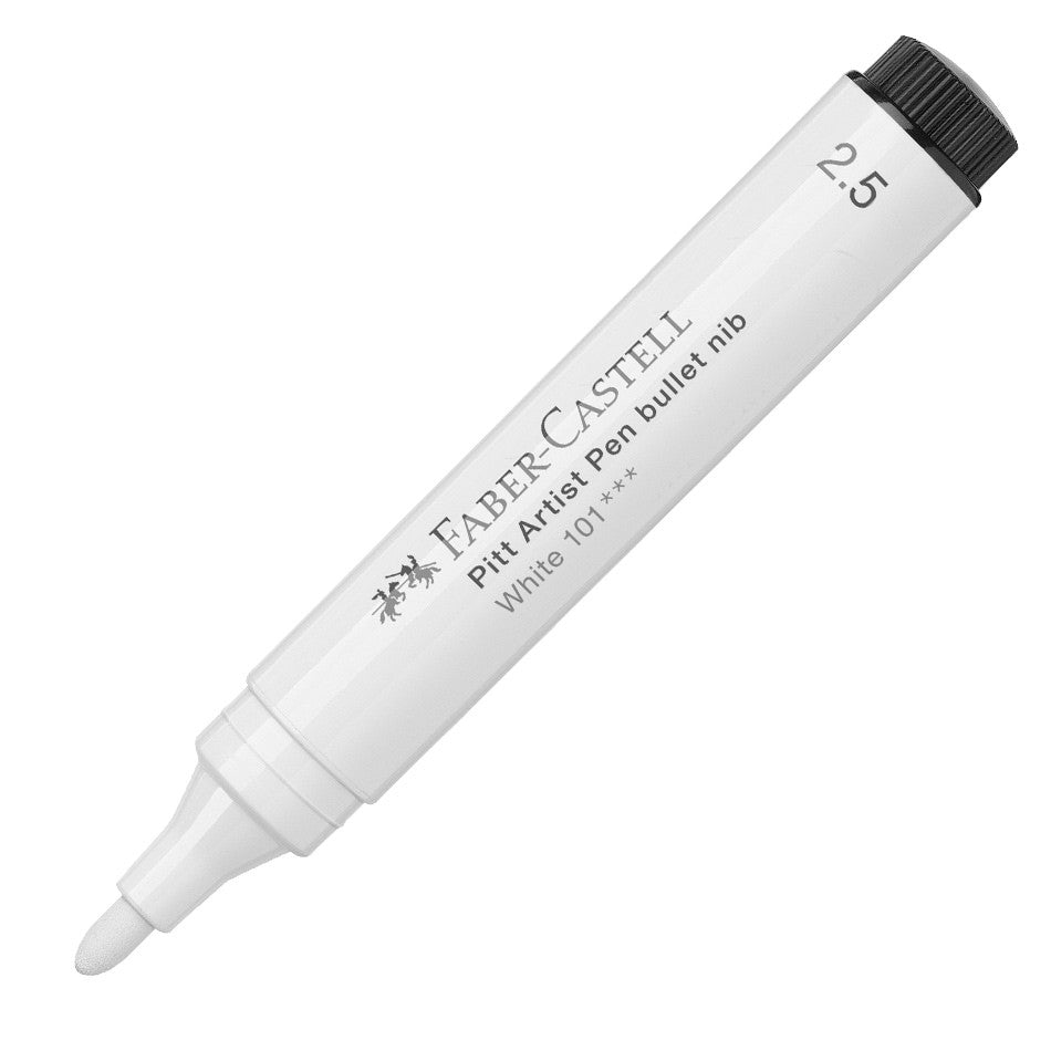 Faber-Castell Pitt Big Bullet Pen White by Faber-Castell at Cult Pens