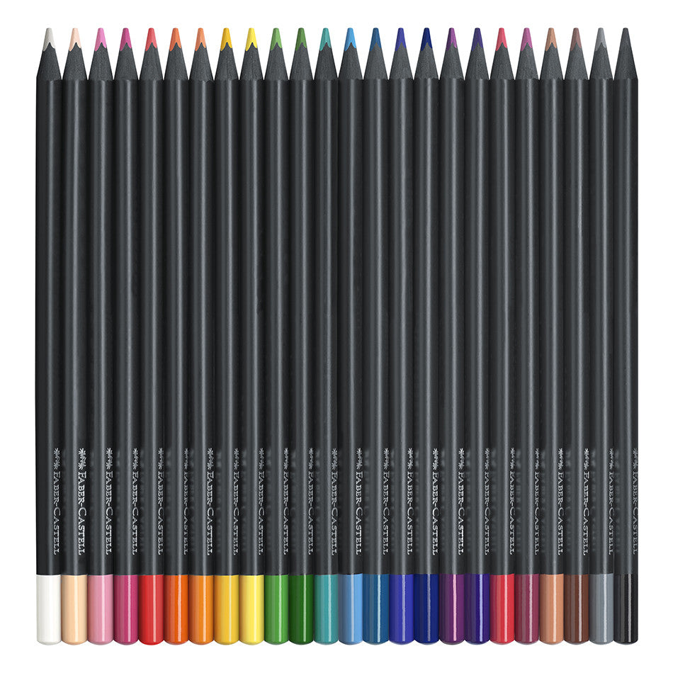 Faber-Castell Colour Pencils Black Edition Set of 24 by Faber-Castell at Cult Pens