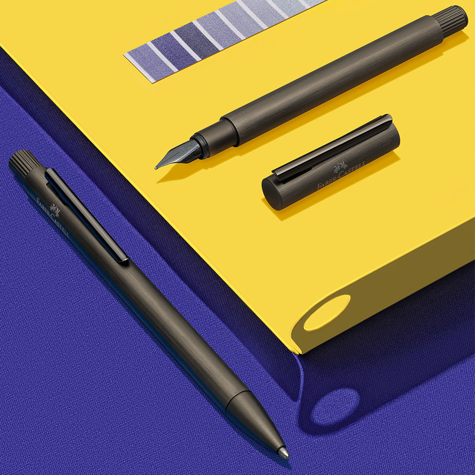 Faber-Castell Neo Slim Aluminium Fountain Pen Gunmetal by Faber-Castell at Cult Pens