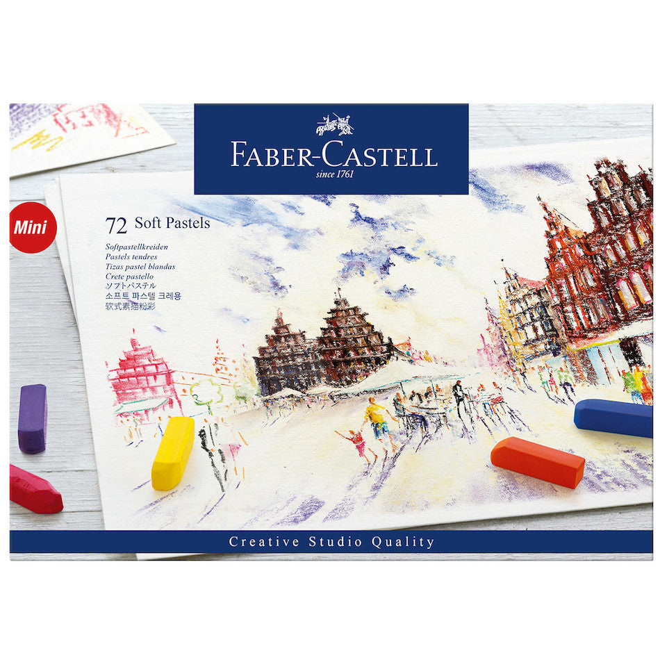 Faber-Castell Creative Studio Half-Stick Soft Pastels Box of 72 by Faber-Castell at Cult Pens