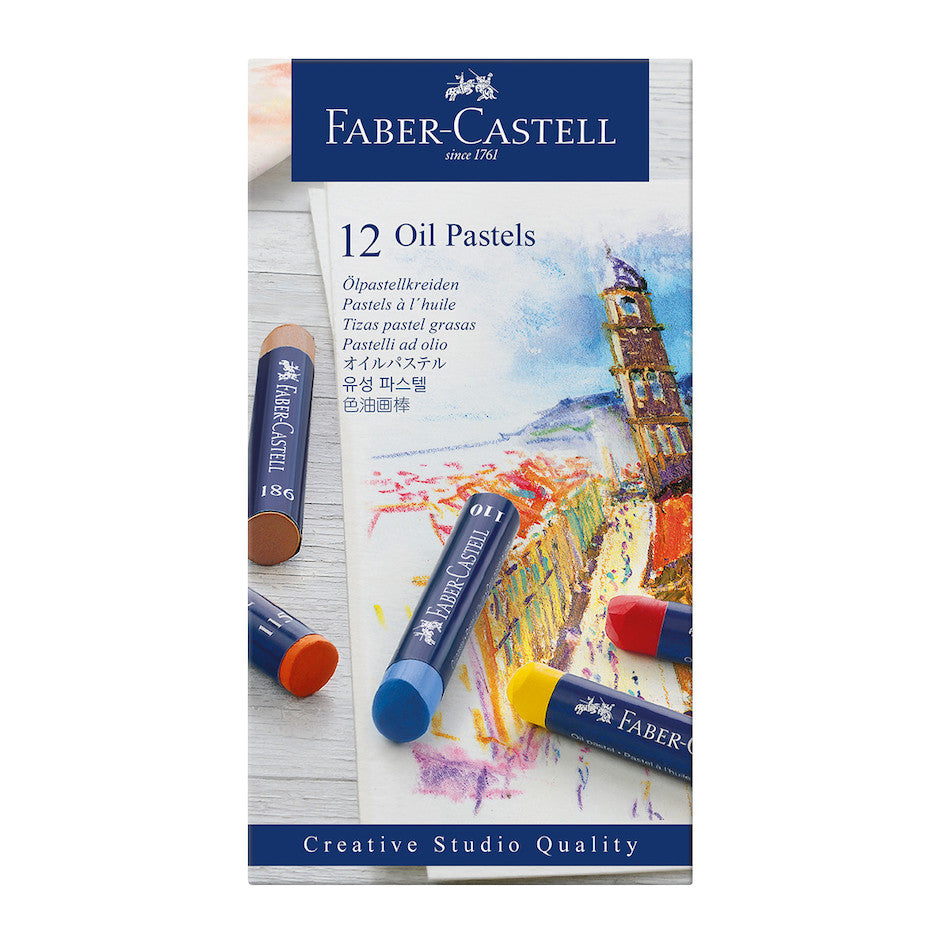 Faber-Castell Creative Studio Oil Pastels Box of 12 by Faber-Castell at Cult Pens