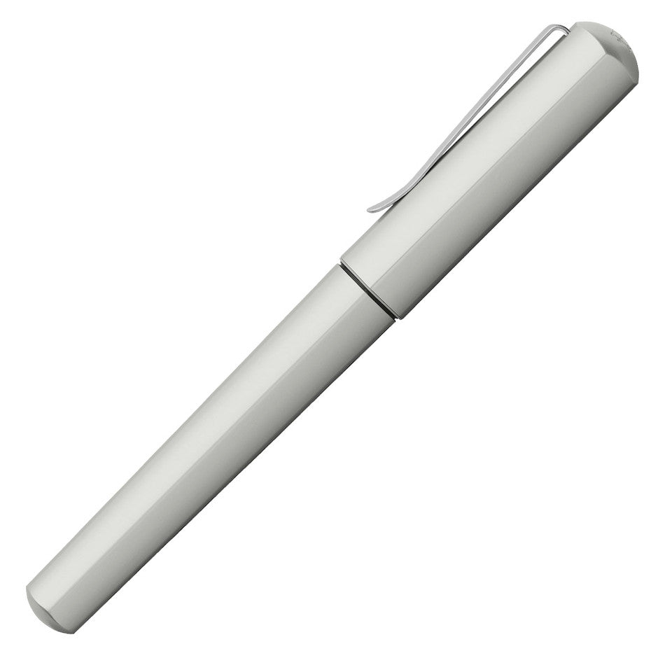 Faber-Castell Hexo Rollerball Pen Matt Silver by Faber-Castell at Cult Pens