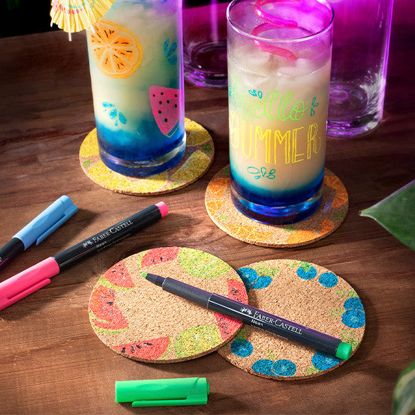 Faber-Castell Neon Marker Set of 6 Assorted by Faber-Castell at Cult Pens