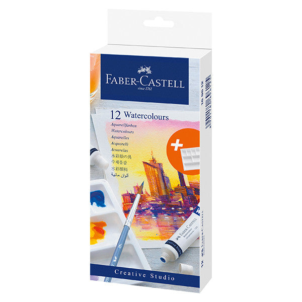 Faber-Castell Watercolour Paint Pack of 12 Assorted by Faber-Castell at Cult Pens