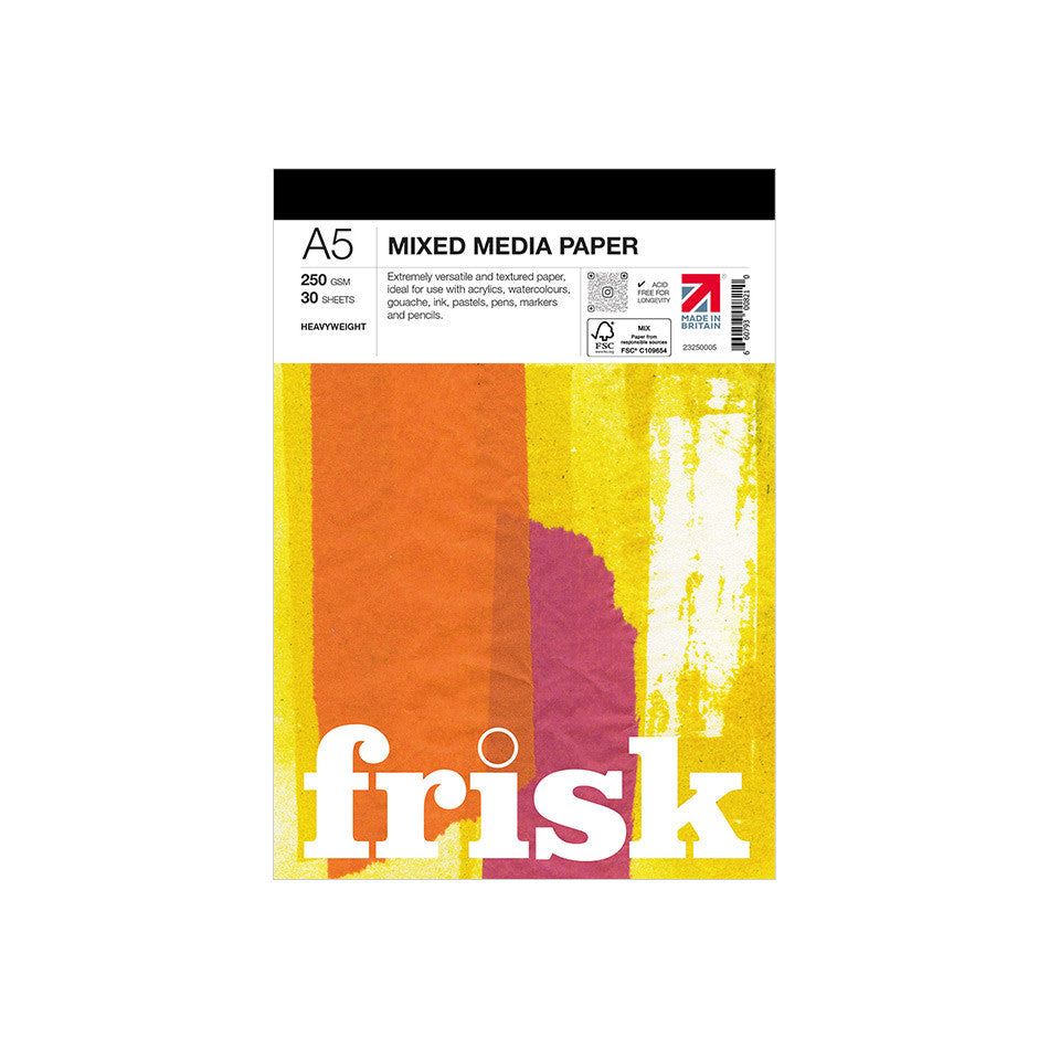 Frisk Mixed Media Paper Pad A5 by Frisk at Cult Pens