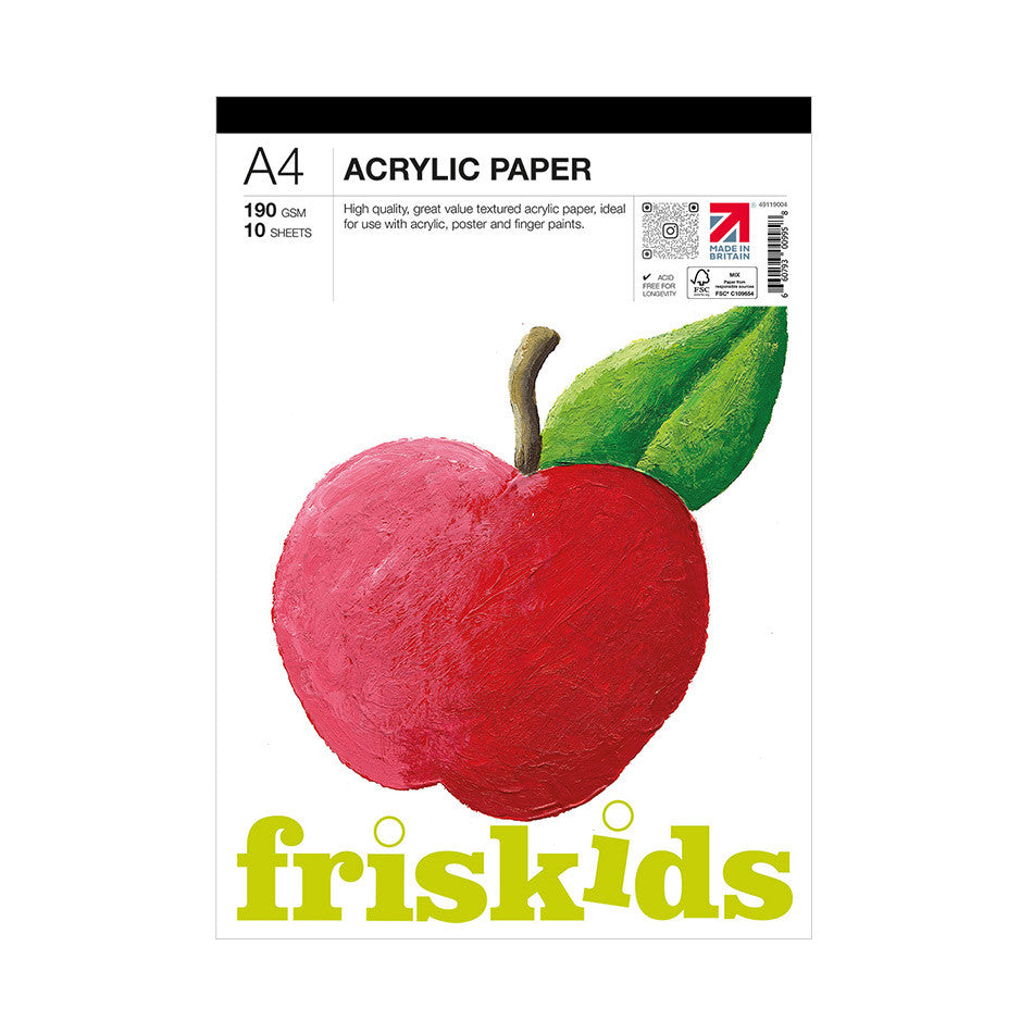 Frisk Friskids Acrylic Paper Pad A4 by Frisk at Cult Pens