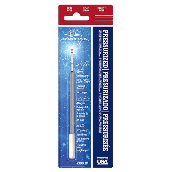 Fisher Space Pen PR Pressurised Ballpoint Pen Refill Fine by Fisher Space Pen at Cult Pens