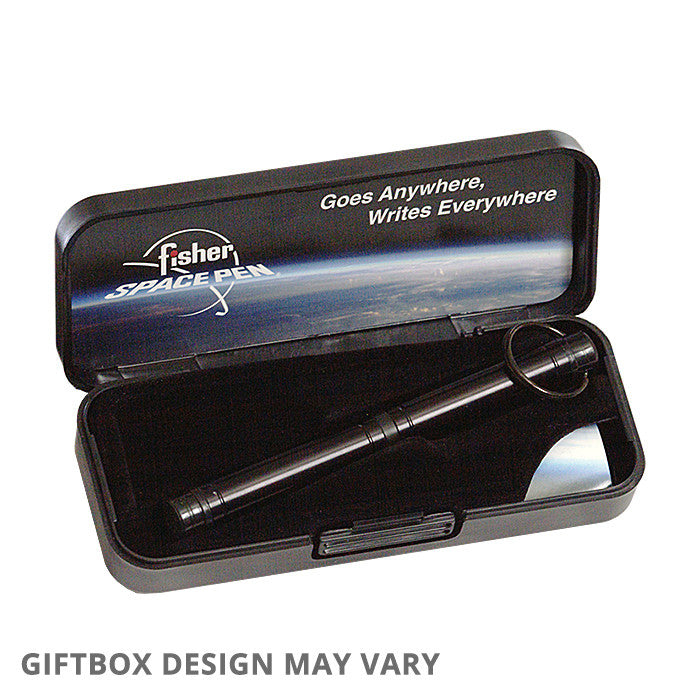 Fisher Space Pen Backpacker Ballpoint Pen Black with NASA Meatball Logo by Fisher Space Pen at Cult Pens