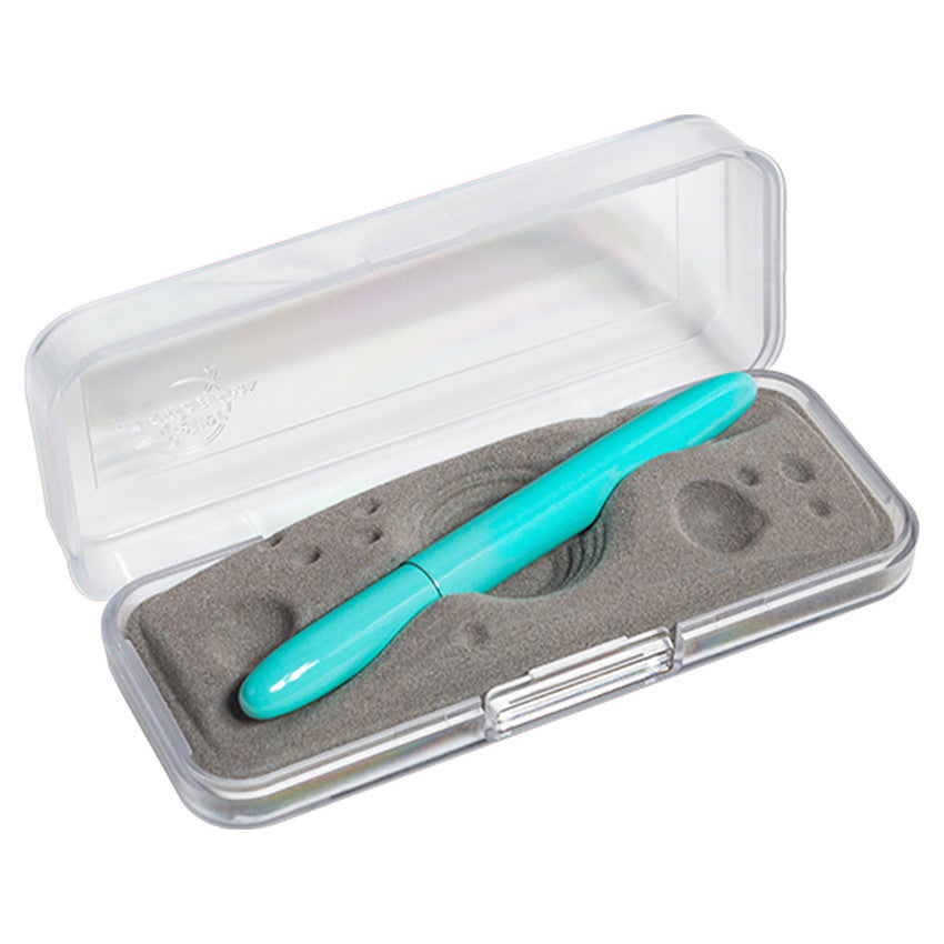 Fisher Space Pen Bullet Pressurised Ballpoint Pen Tahitian Blue with Gold Grip by Fisher Space Pen at Cult Pens