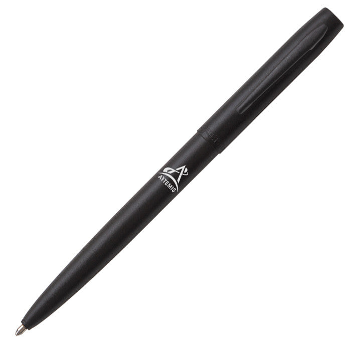 Fisher Space Pen Cap-O-Matic Pressurised Ballpoint Pen Matte Black with Artemis Logo by Fisher Space Pen at Cult Pens