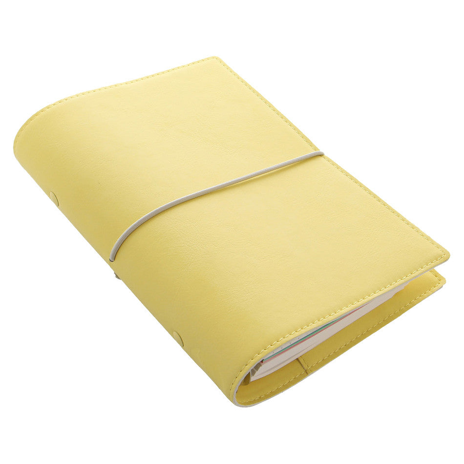 Filofax Domino Personal Organiser Soft Lemon by Filofax at Cult Pens