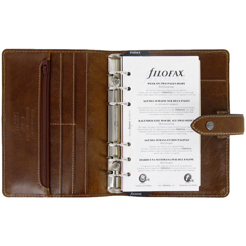 Filofax Malden Personal Organiser Ochre by Filofax at Cult Pens