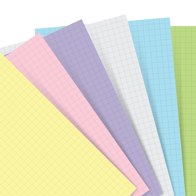 Filofax Pocket Refill Paper Assorted Pastel by Filofax at Cult Pens
