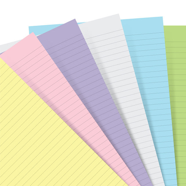 Filofax A5 Refill Paper Assorted Pastel by Filofax at Cult Pens