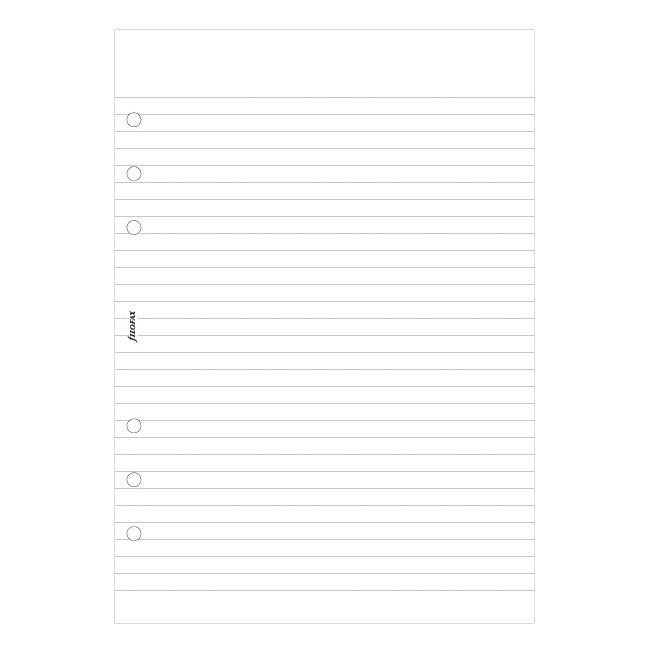 Filofax Notepad Ruled White by Filofax at Cult Pens