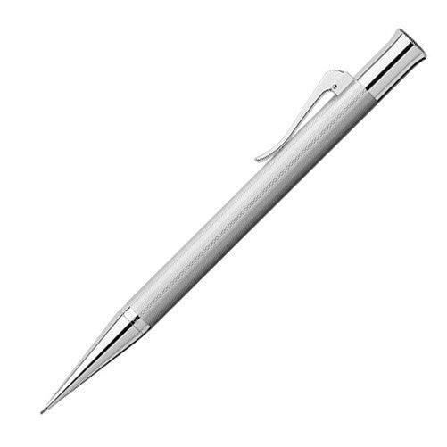 Graf von Faber-Castell Guilloche Pencil Rhodium by Graf von Faber-Castell at Cult Pens
