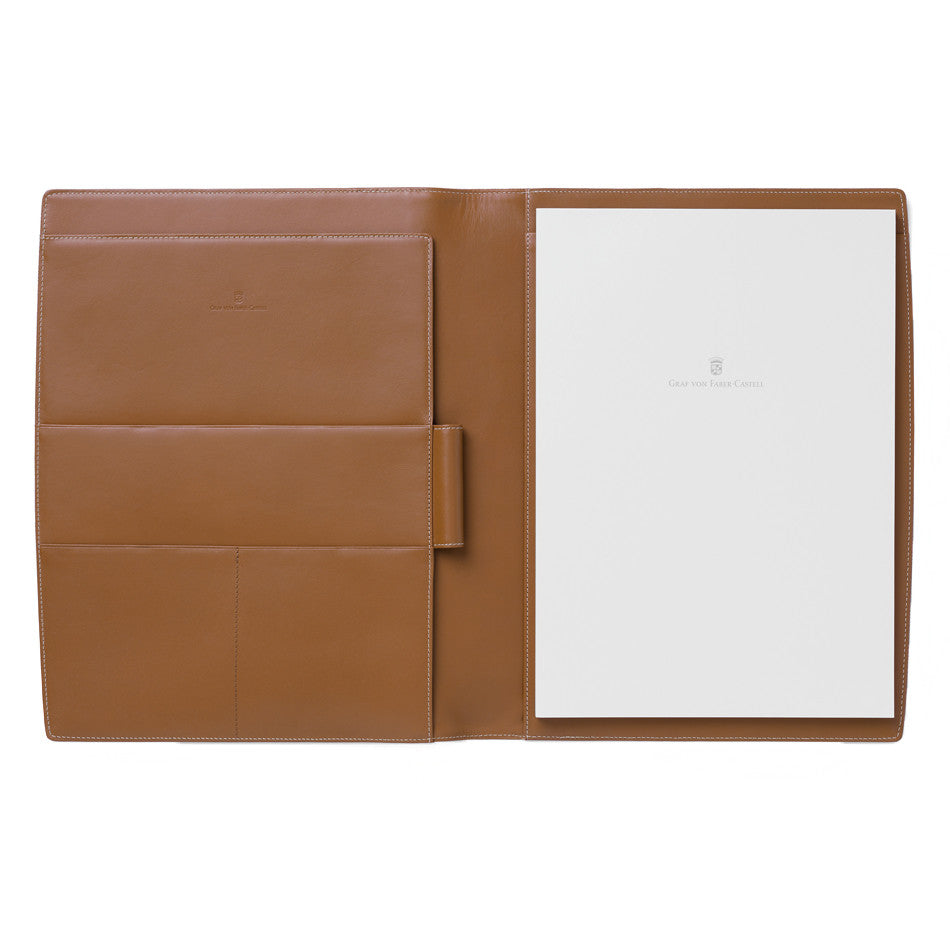 Graf von Faber-Castell Leather Notepad Case A4 by Graf von Faber-Castell at Cult Pens