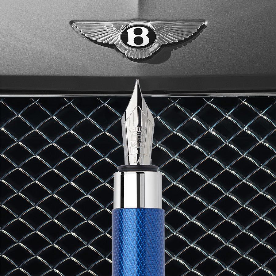 Graf von Faber-Castell For Bentley Fountain Pen Sequin Blue by Graf von Faber-Castell at Cult Pens