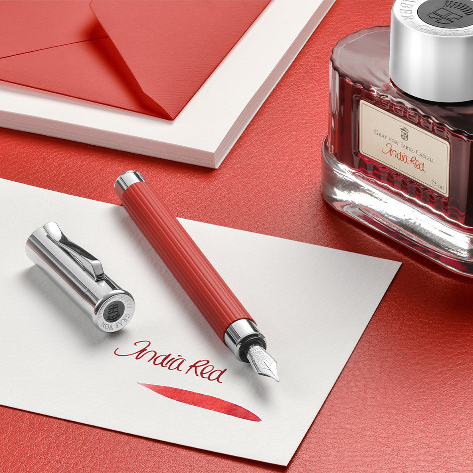 Graf von Faber-Castell Tamitio Fountain Pen India Red by Graf von Faber-Castell at Cult Pens