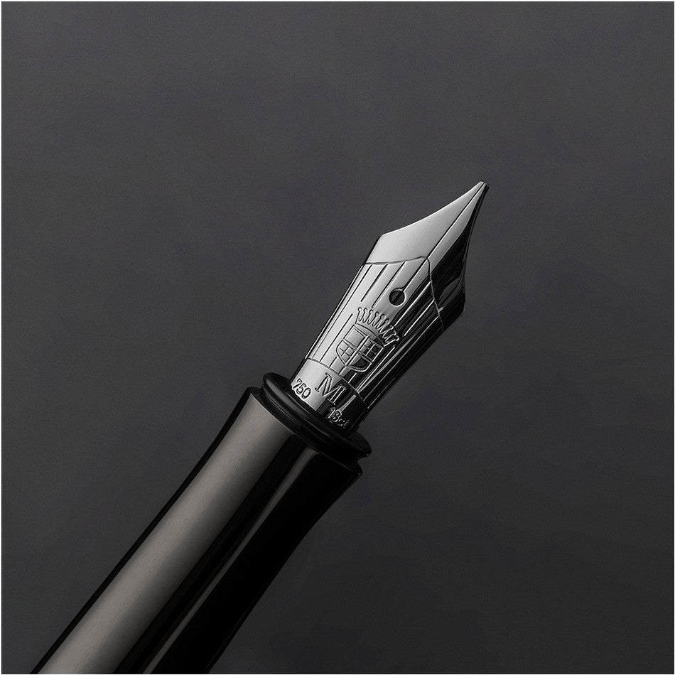 Graf von Faber-Castell Guilloche Fountain Pen Black Edition by Graf von Faber-Castell at Cult Pens