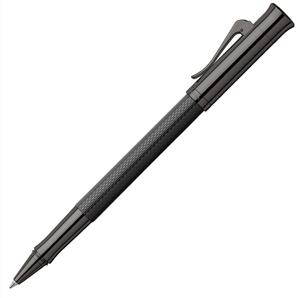 Graf von Faber-Castell Guilloche Rollerball Pen Black Edition by Graf von Faber-Castell at Cult Pens