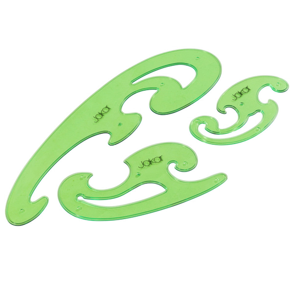 Jakar French Curve Set of 3 by Jakar at Cult Pens