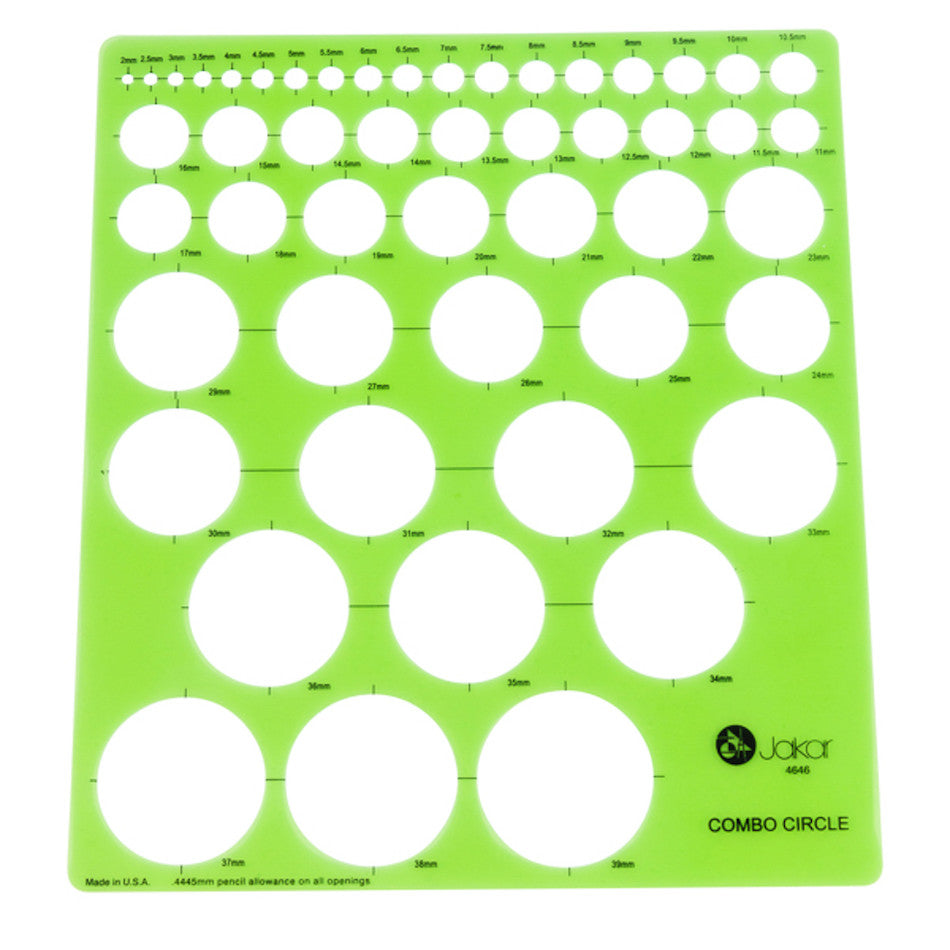 Jakar Combo Circles Template by Jakar at Cult Pens