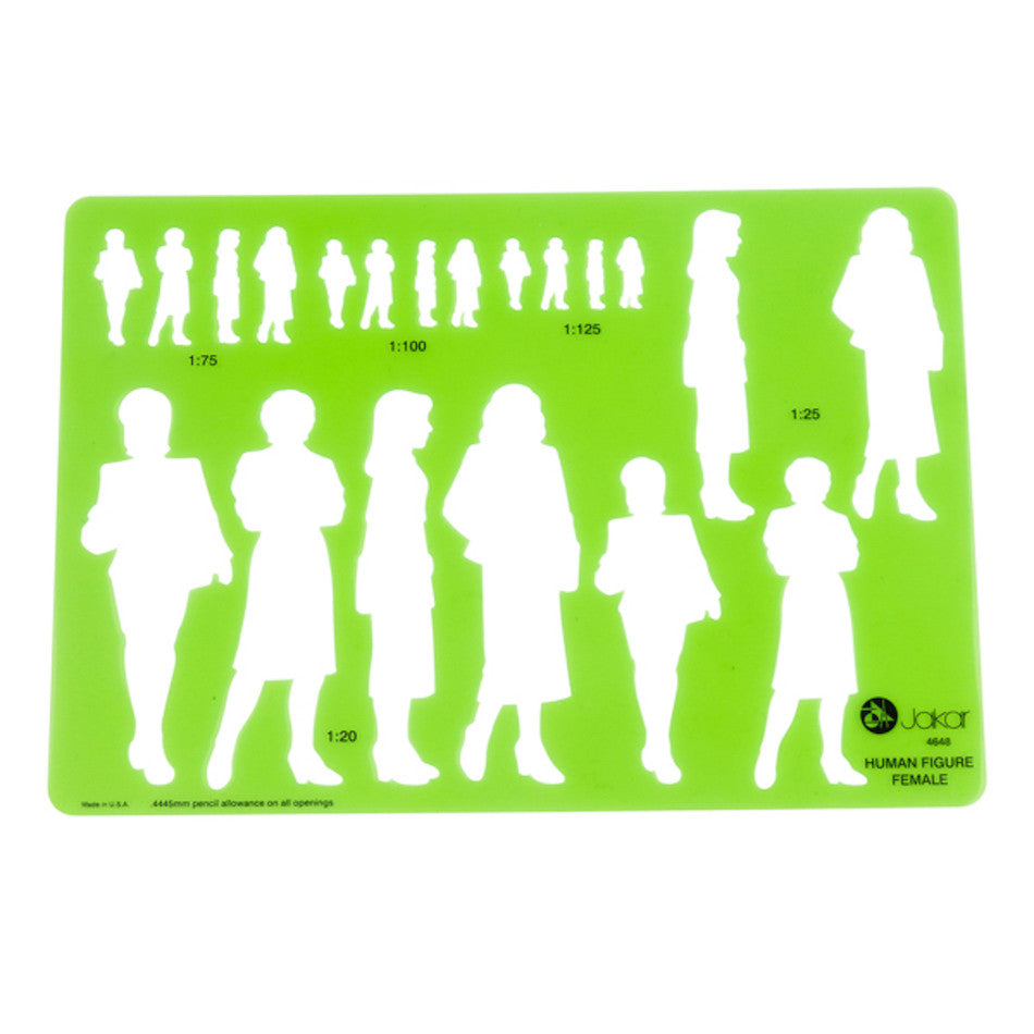 Jakar Female Human Figure Template by Jakar at Cult Pens