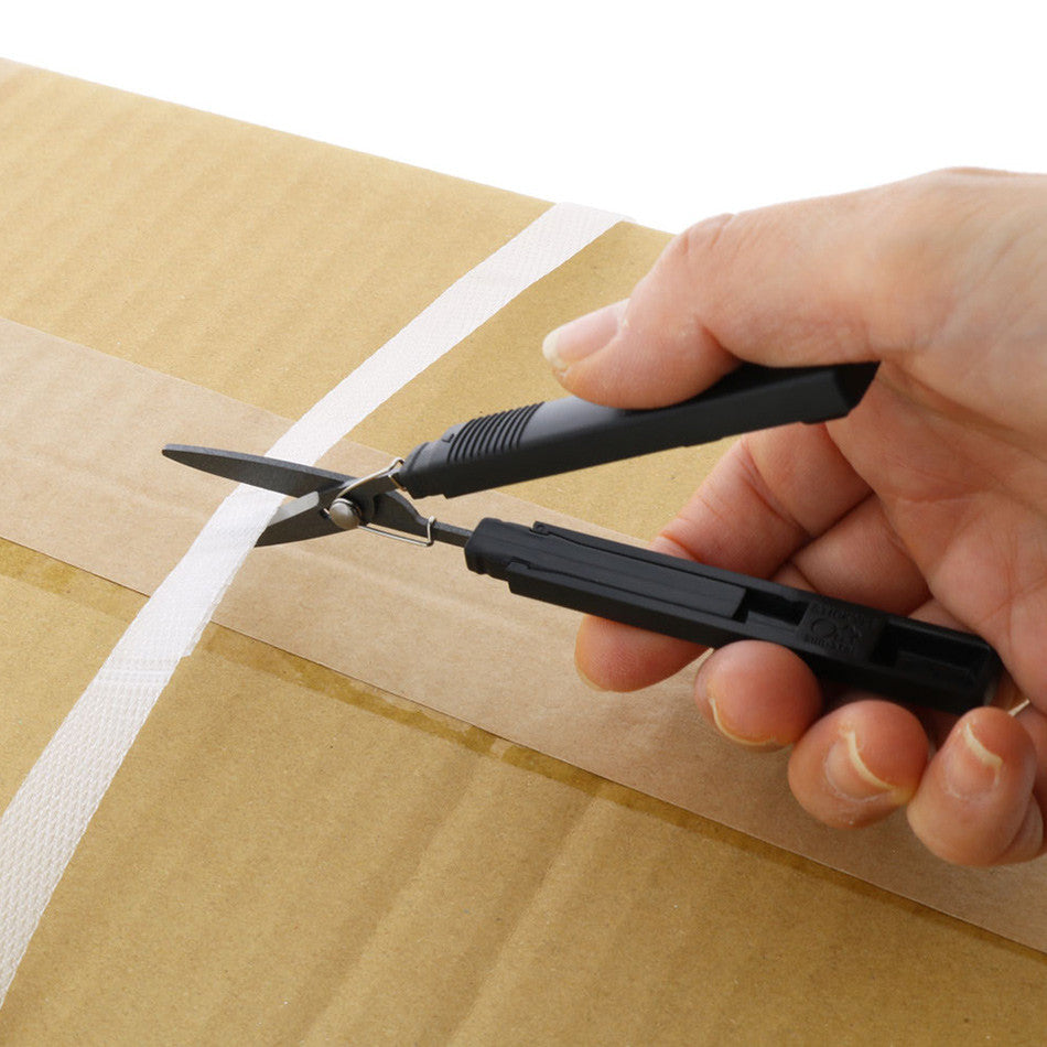 Sun-Star Stickyle Akeruno Scissors + Box Cutter Black by Sun-Star at Cult Pens