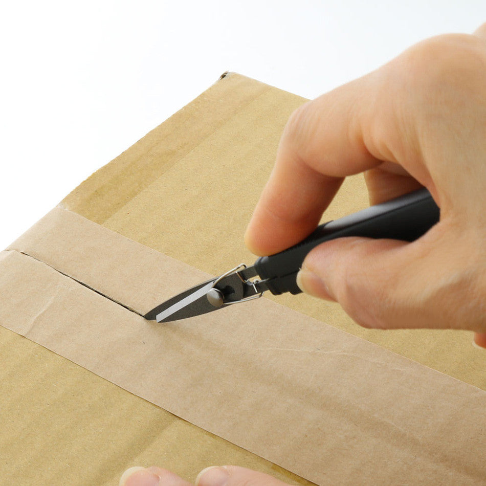 Sun-Star Stickyle Akeruno Scissors + Box Cutter Black by Sun-Star at Cult Pens