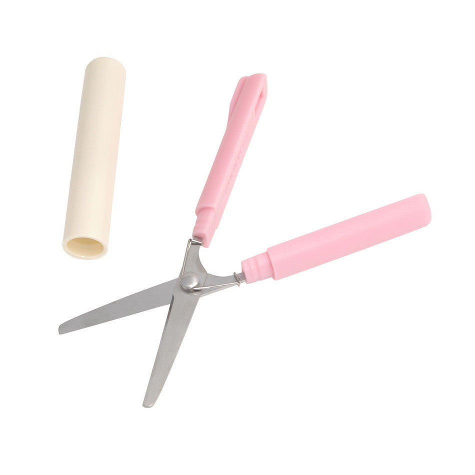 Sun-Star Stickyle Scissors Compact Pink x Ivory by Sun-Star at Cult Pens