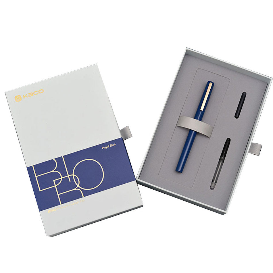 Kaco Brio Fountain Pen Set Blue by Kaco at Cult Pens
