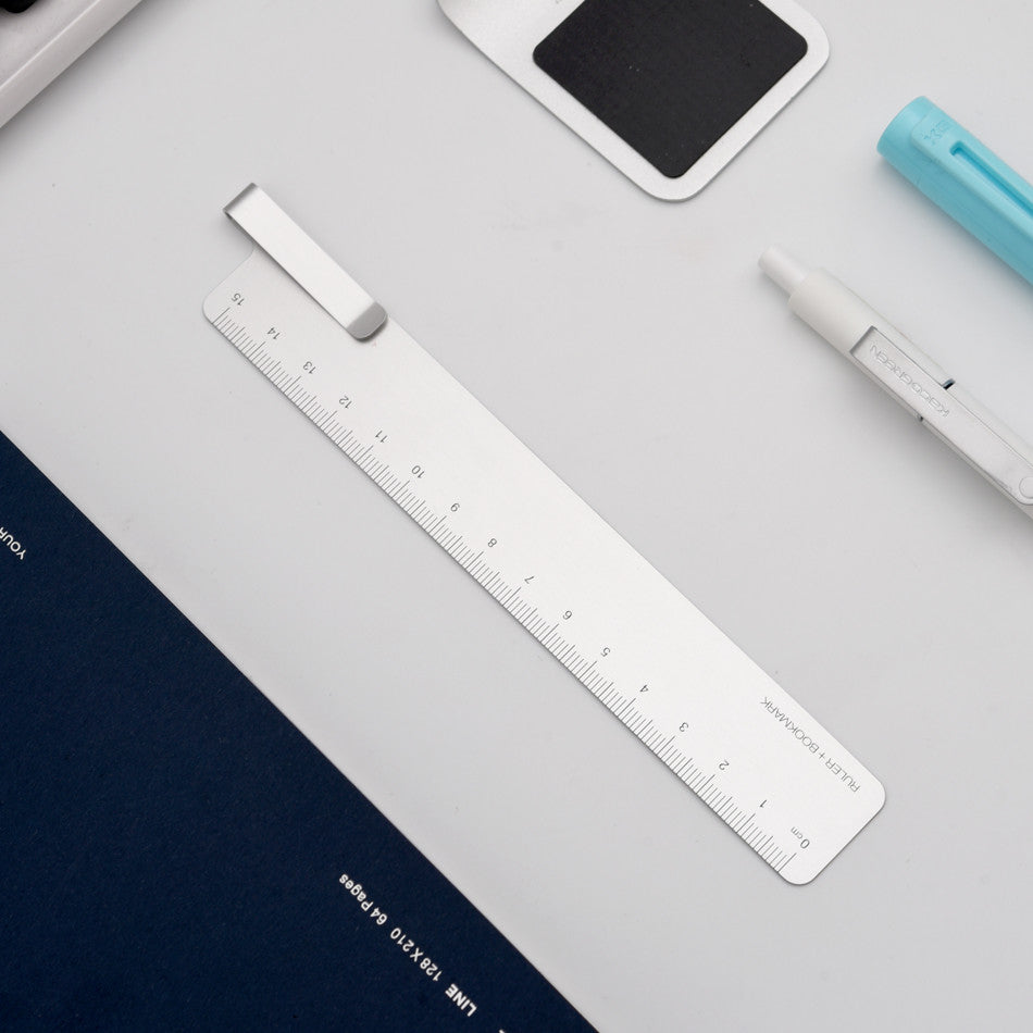 Kaco Ruma Bookmark Ruler Silver by Kaco at Cult Pens