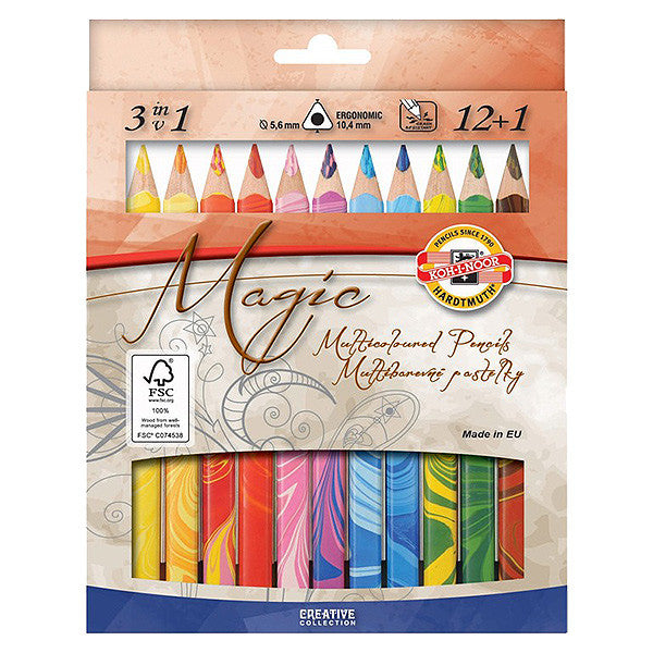 Koh-I-Noor Magic Lead Colouring Pencils Set of 12+1 by Koh-I-Noor at Cult Pens