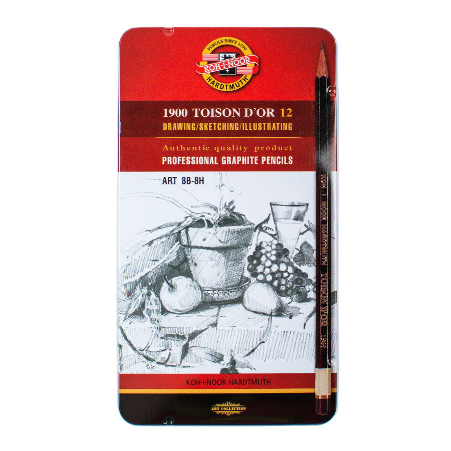 Koh-I-Noor Hardtmuth Toison D'Or Assorted Tin 12 by Koh-I-Noor at Cult Pens