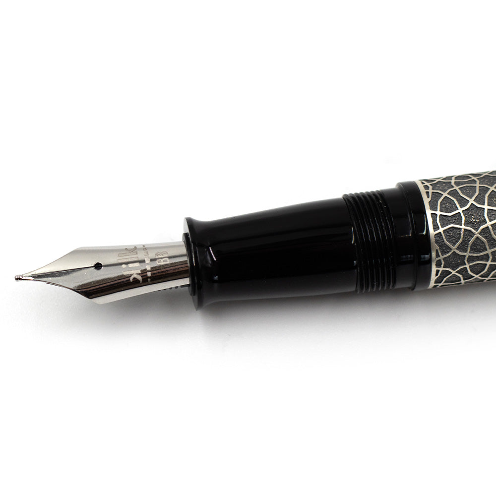Kilk Celestial Fountain Pen Black & Chipped Blue by Kilk at Cult Pens