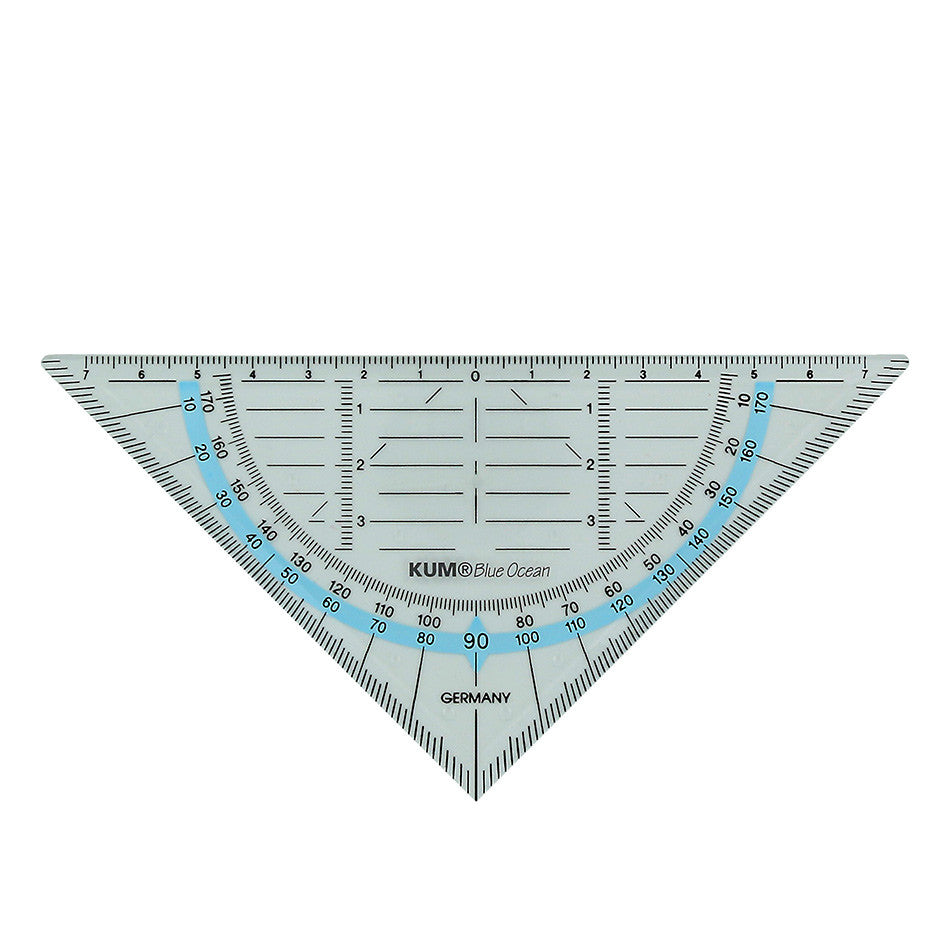 KUM Blue Ocean Set Square 15cm by KUM at Cult Pens